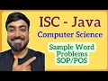 Word Problems on ISC Class 12 Computer Science Theory