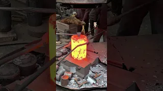 Inside the forging factory amazing teamworks skill vs red hot steel #forge #forging #industrial