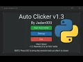 Auto Clicker with Modern GUI in Python Using Customtkinter