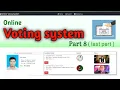 Online Voting System Project in PHP Part 8 last part PHP Major Project with Source Code