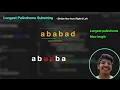 Longest Palindrome String LeetCode String problems l