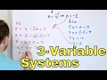 14 - Solve 3-Variable Systems of Equations Intro to Matrices