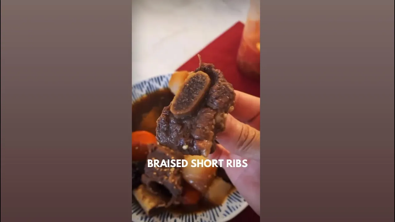 1 Minute Braised Short Ribs 