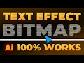 How To Create Bitmap Text Effect in Adobe illustrator 100 WORKS NO Yapping EASY