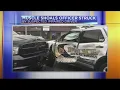 Close call for Muscle Shoals Police Officer