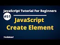 Creating HTML Element Dynamically in JavaScript createElement JavaScript Tutorial Hindi