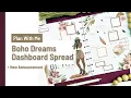 PLAN WITH ME BOHO DREAMS DASHBOARD SPREAD NEW ANNOUNCEMENT