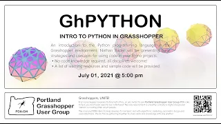 PDX GH - Introduction to ghPython