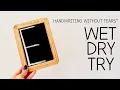 Learn to Write Capital Letter E Wet Dry Try