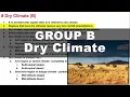 Koppen Scheme - Dry Climate B UPSC IAS Geography