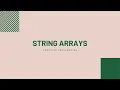 String Arrays