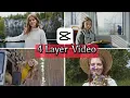 4 layer tutorial by CapCut PC Create 4 on one screen Split screen on capcut