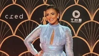 فستان مثير ل هاجر الشرنوبي في مهرجان القاهرة للدراما 