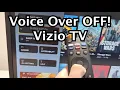 Vizio Smart TV How to Turn OFF Voice Guide