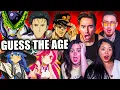 GUESS THE AGE OF ANIME CHARACTERS
