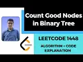 Count Good Nodes in Binary Tree C Leetcode Solution 1448