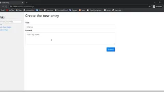Harvard CS50 Web Programming with Python and JavaScript Project 1