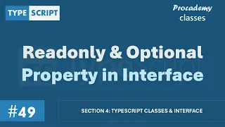 Readonly Optional Property in Interface Classes Interface A Complete TypeScript Course