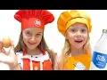 Stacy and her friend pretend play a beauty contest