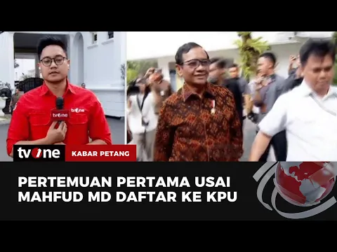 Daftar Pilpres, Mahfud MD Temui Presiden Jokowi