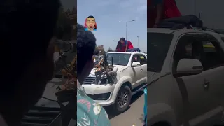 كواليس تصوير مشاهد الأكشن فوق السيارات Shorts Short Shortsvideo Funny Film Movie Video 