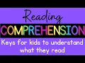 Reading Comprehension for Kids