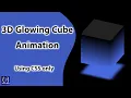 3D Revolving Glowing Cube Animation CSS Only
