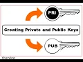 how to create public key and private key in ubuntu