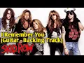 I Remember You - Skid Row (Guitar Backing Track w/ Vocals) | I Remember You Backing Track for Guitar