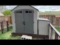 Craftsman 7x7 or suncast 7x7 resin shed chicken coop