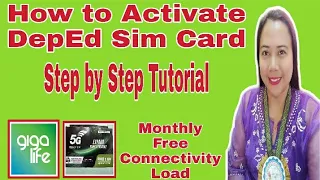 how to activate deped sim card teaching u0026 non teaching connectivity load step by step depedsim