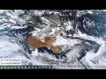 February 2026 monthly weather satellite timelapse Australia New Zealand weather
