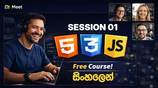 Basic HTML CSS JS Sinhala Course Day 01 Web Advisor