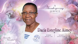 Celebration of Life   -  DACIA  AIMEY