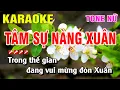 Karaoke Tâm Sự Nàng Xuân Tone Nữ Nhạc Sống | Nguyễn Linh