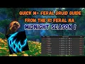 RANK 1 FERAL DRUID QUICK GUIDE AND OVERVIEW Midnight S1