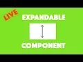 Live Coding an Expandable Component in Ionic