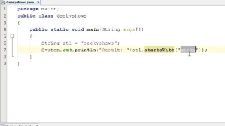 262 startsWith and endsWith Method in Java Programming Hindi