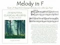 “Melody in F” for alto sax duet