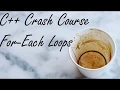 C Crash Course For-Each Loops