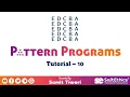 Pattern Programs Tutorial Part 10 - Character Pattern Pattern 9