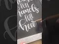 DIY Chalkboard lettering hack