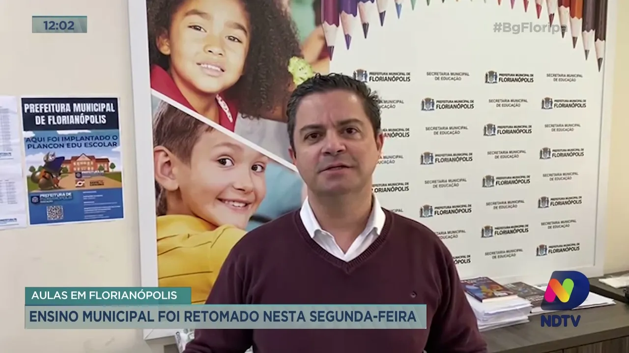 Aulas em Florianópolis: Ensino municipal foi retomado nesta segunda-feira