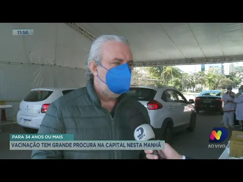 Vacinação tem grande procura em Florianópolis nesta manhã