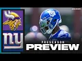 NFL Preseason Game Vikings vs Giants OBJ to play Expectations for Kyler Murray