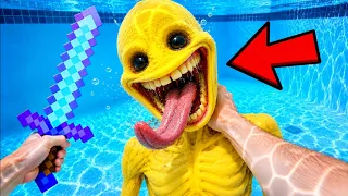 DO NOT Go in the Pool with VERITY MONSTERS! Minecraft!