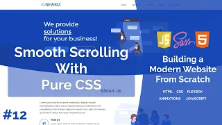 Smooth Scroll With Pure CSS No JavaScript Build a Modern Responsive Website From Scratch -