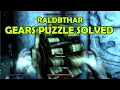 Raldbthar Gears Puzzle Solved Skyrim
