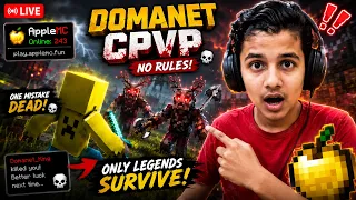🔴 LIVE: Domanet CPVP on Apple MC Server! 😱🔥 Minecraft PvP Gone CRAZY!