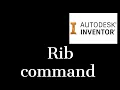 Rib command in Inventor 2021